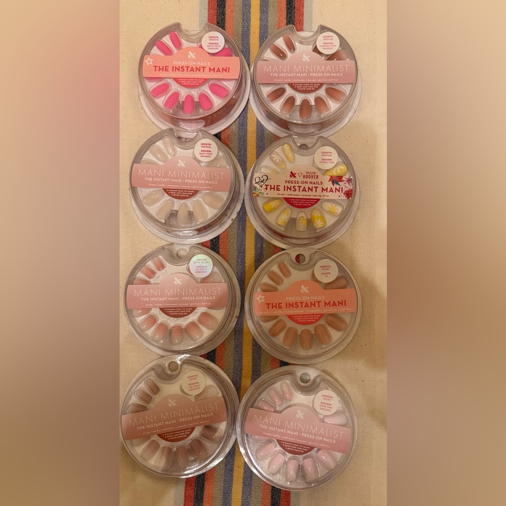Press-On Nails - 8 packs